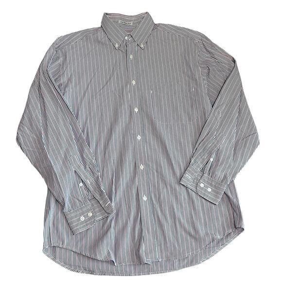 Gap Classic Tailored Shirting Red White & Blue Men's M Button Up Shirt Striped - Picture 1 of 5